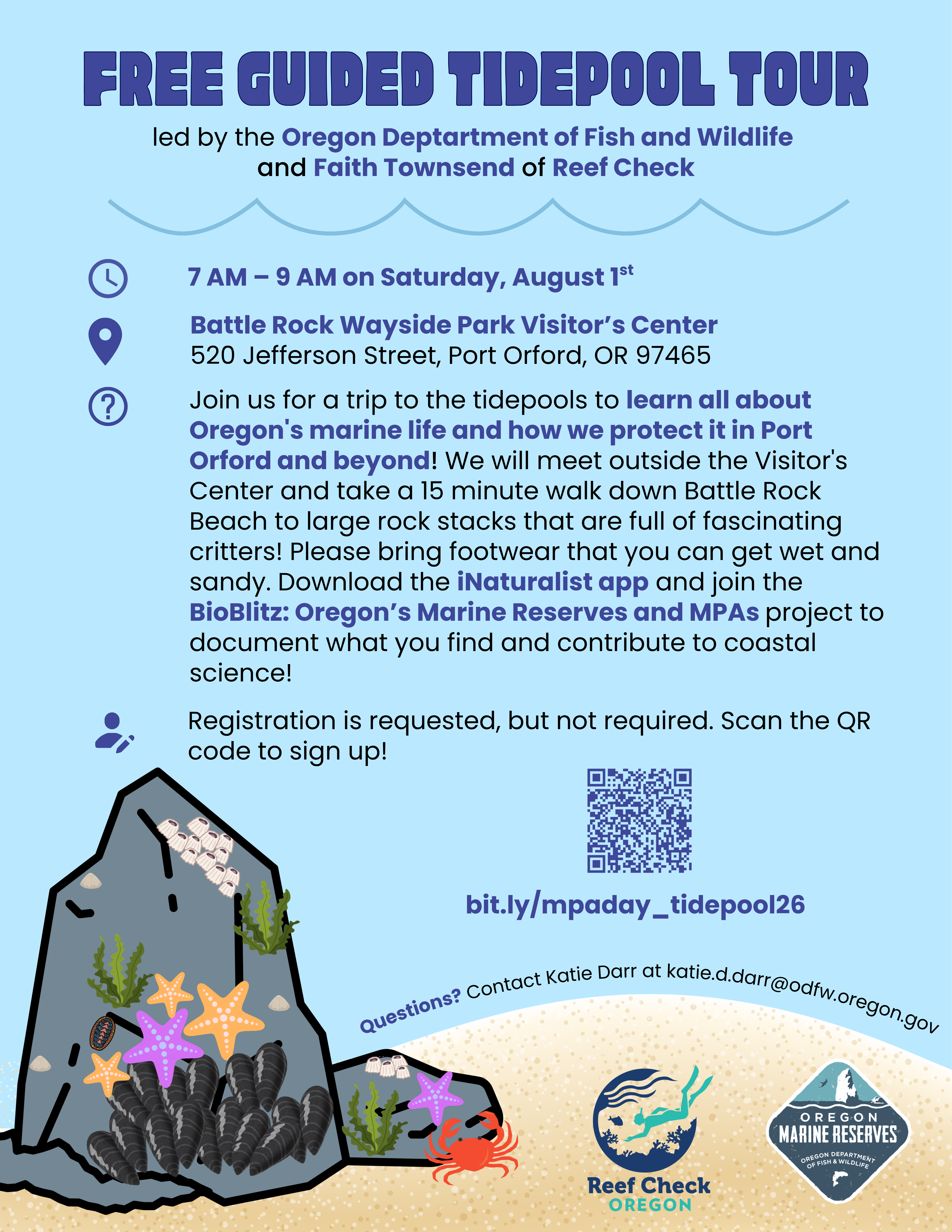 Free Guided Tidepool Tour at Battle Rock Beach